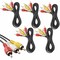 Newhouse Hardware Audio/Video 3RCA to 3RCA Cable, For TV, VCR, DVD, and Speaker, 5PK RCA6-05 - alternate 1